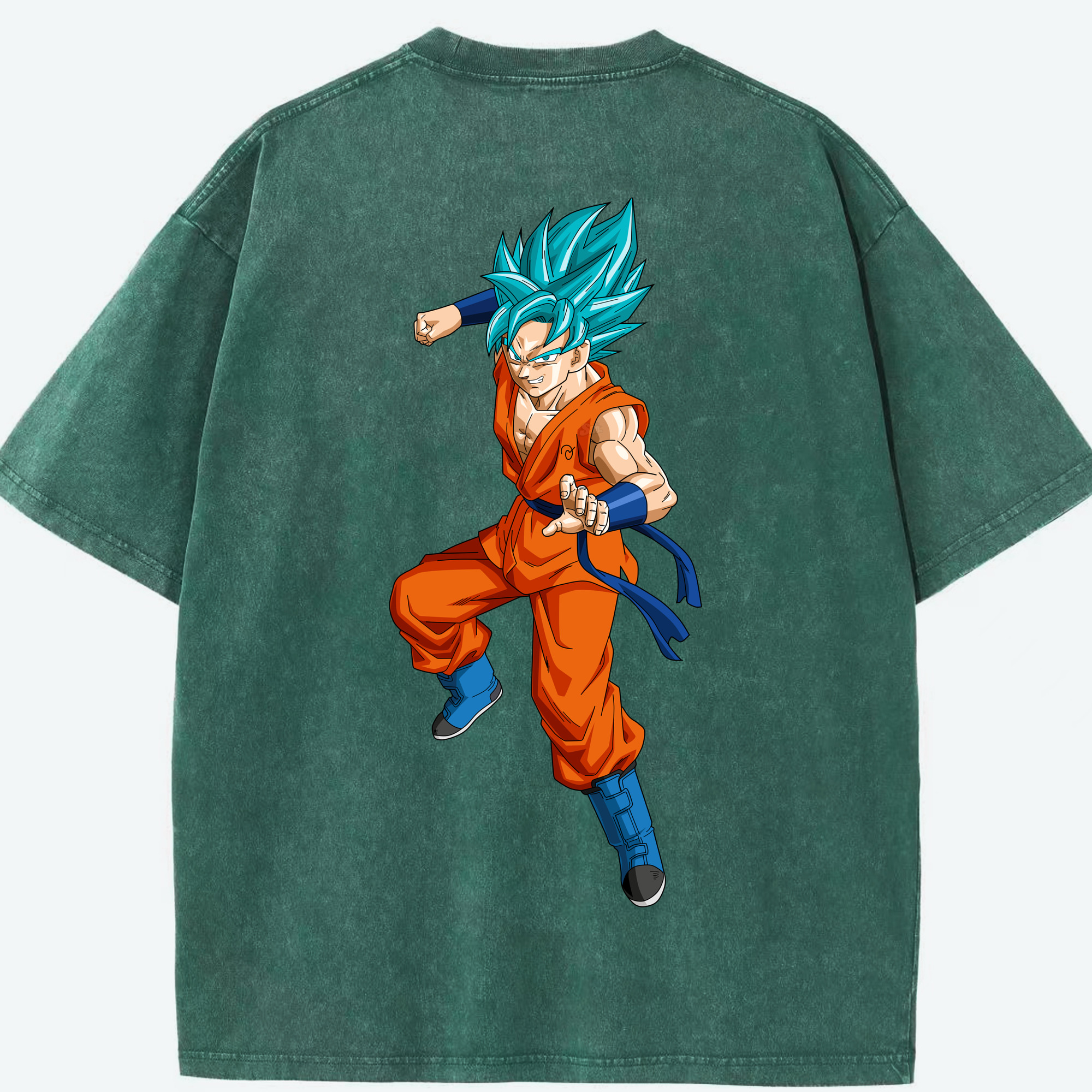 （画像用） ドラゴンボール ベジット DRAGON BALL Vegetto 綿100% ヴィンテージ風 半袖Tシャツ（背面プリント）
